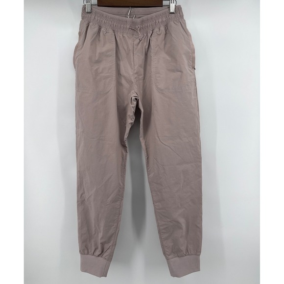 As Revival Pants - AS Revival Mauve Taupe Lightweight Joggers Drawstring Elastic Waist Size M